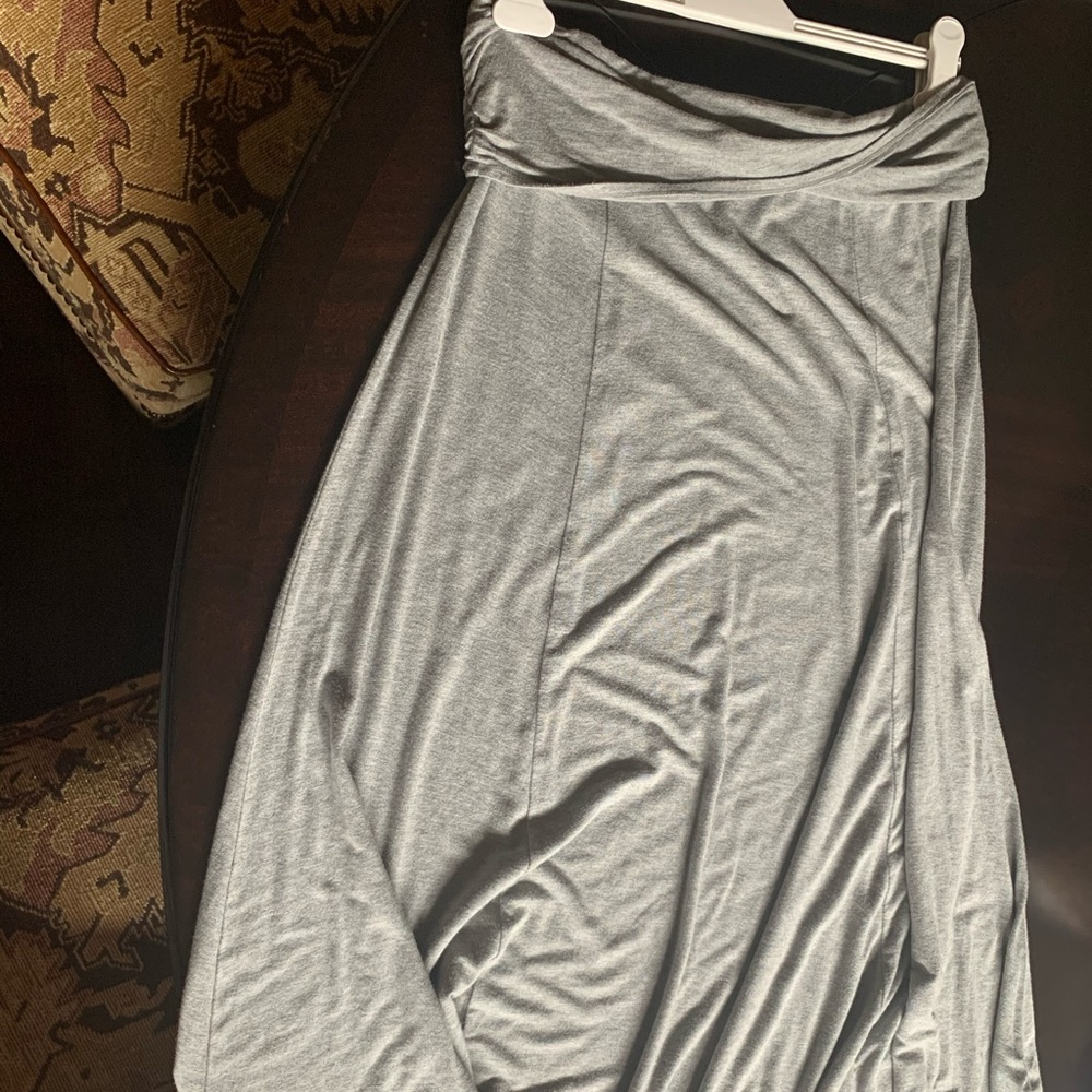 Sophie Max Gray Maxi Skirt